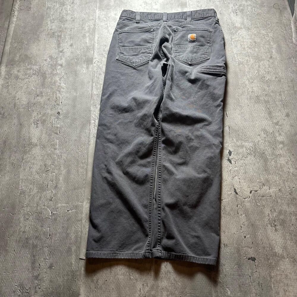 Carhartt Men's Grey and Brown Trousers